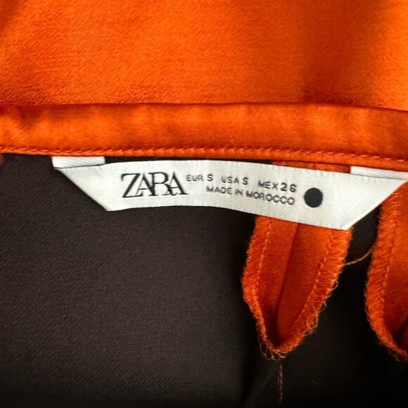 Zara Orange Mini Skirt - Picture 7 of 10